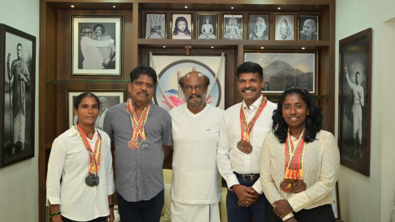 10வது Annual Master Athletic Championship – SriLanka 2024 போட்டியில் கலந்து கொண்டு வெற்றி பெற்ற வீரர்களுக்கு சூப்பர் ஸ்டார் ரஜினிகாந்த் அவர்கள்  வாழ்த்து