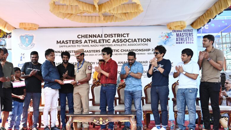 சென்னை மாவட்ட மூத்தோர் தடகள சங்கம் நடத்தும் ஆண், பெண் 30 வயதுக்கு மேல் உள்ளவர்களுக்கான “XXI Chennai District Masters Athletic Championship 2024” தடகள போட்டி சென்னை நேரு விளையாட்டு அரங்கத்தில் நடைபெற்றது
