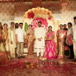 எல்.கே.சுதீஷ் M .P  மகள் ஜானுஸ்ரீ – அகில் ரவிக்குமார் நிச்சயதார்த்தம்! திமுக தலைவரும் முன்னாள் முதல்வருமான ஸ்டாலின் உள்ளிட்ட அரசியல், திரையுலக பிரபலங்கள் பங்கேற்பு!