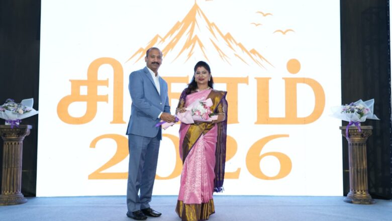 Sikaram 2026 விழாவில் MLA லீமா ரோஸ் வெளியிட்ட “Top 100 Tamil Leaders in Arabia