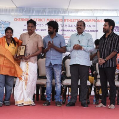 சென்னையில் தொடங்கியது ‘Chennai District Masters Athletic Championship 2026’… சூரி, விஜய் ஆண்டனி பங்கேற்பு!