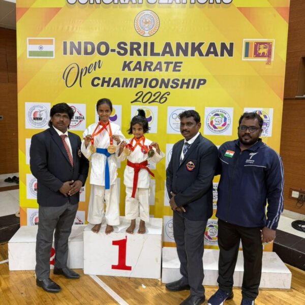 தமிழகத்தை சேர்ந்த இளம் கராத்தே வீரர்கள் இந்திய- இலங்கை ஓபன் கராத்தே சாம்பியன்ஷிப் 2026 போட்டியில் 32 பதக்கங்களை வென்று சாதனை!