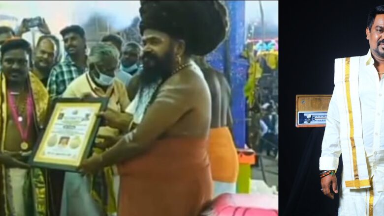 பாடகர் வேல்முருகனுக்கு கிராமிய இசை கலாநிதி பட்டம் வழங்கிய தர்மபுரம் ஆதினம்