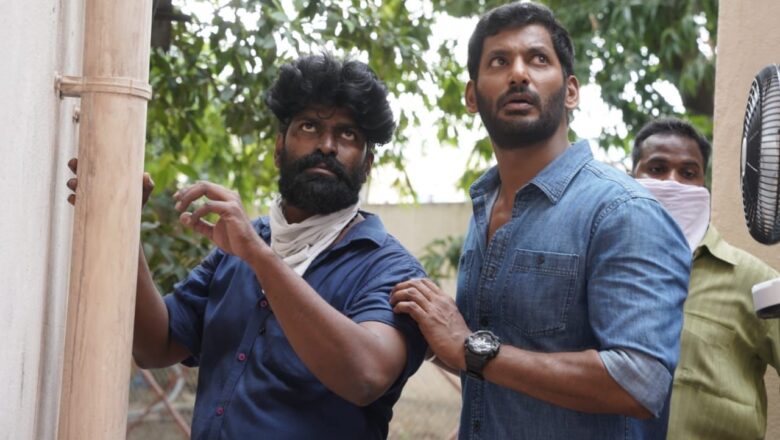 டூப் போடாமல் ஸ்டண்ட் காட்சியில் நடித்த நடிகர் சோமுவுக்கு நடிகர் விஷால் பாராட்டு!