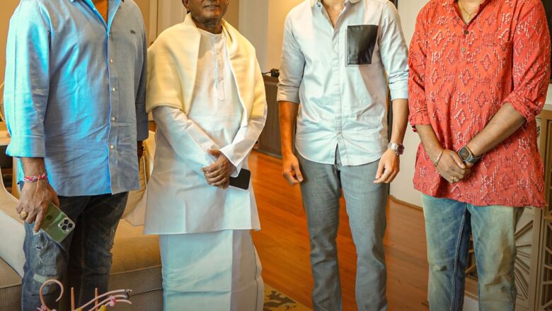 ‘கஸ்டடி’ டீம் நாகசைதன்யா, வெங்கட்பிரபு, ஸ்ரீனிவாசா சித்தூரி ஆகியோர் இசைஞானி, லெஜண்டரி மாஸ்ட்ரோ இளையராஜாவை சந்தித்தனர்