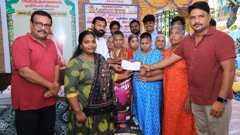 ‘ருத்ரன்’ திரைப்படத்தின் மாபெரும் வெற்றியை பிருந்தாவனம் முதியோர் இல்லத்தில் பயனுள்ள முறையில் கொண்டாடிய தயாரிப்பாளர்-இயக்குநர் ஃபைவ் ஸ்டார் கதிரேசன் மற்றும் படக்குழுவினர்