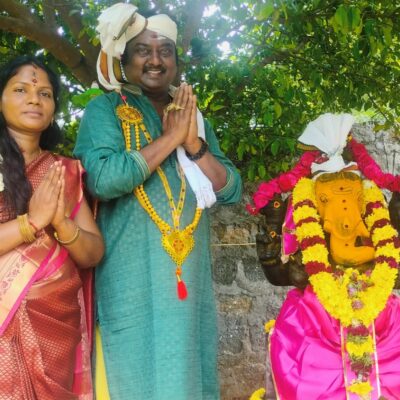 நடிகர் ‘பருத்திவீரன்’ சரவணன் கட்டியுள்ள விநாயகர் கோயில் !